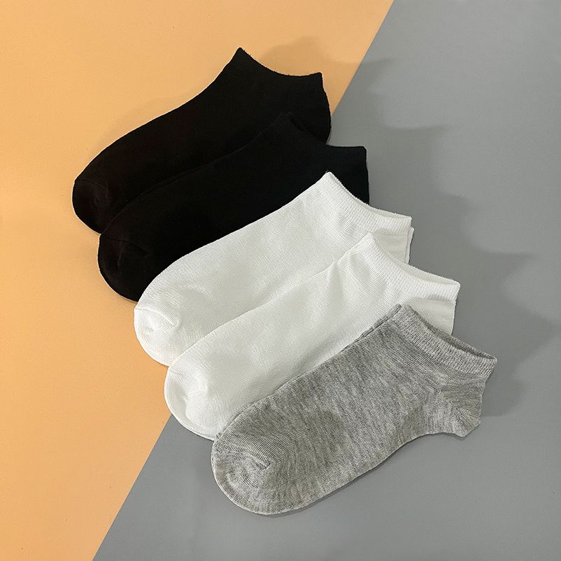 5 Paar feste Socken, atmungsaktive, niedrig geschnittene Knöchelsocken, Damenstrümpfe und Strumpfwaren_voghion.com