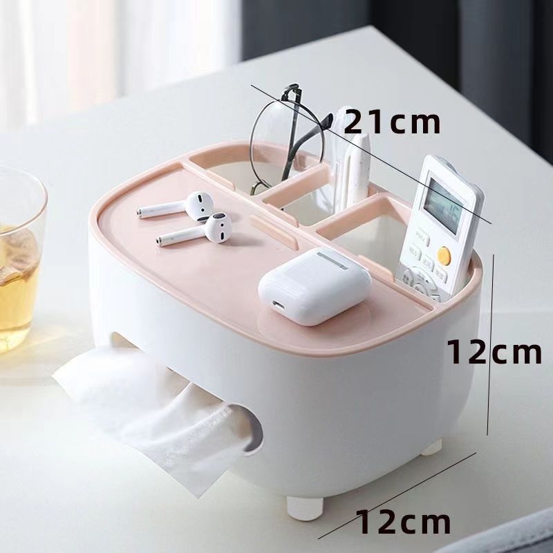 TINKOKOKO Schreibtisch-Aufbewahrung für Taschentücher, Zuhause, Wohnzimmer, Badezimmer, multifunktional, kreative Serviettenschublade, Papierbox_voghion.com