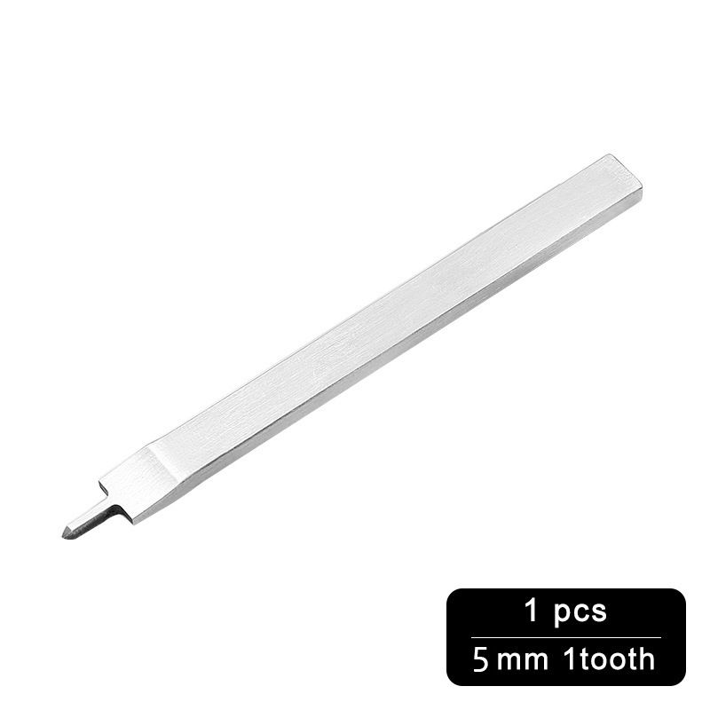 1 st 5 mm läderverktyg Vitt stål Diamanthugg Handgjorda läderperforator Punch Tool Läder Handsömnad DIY Art_voghion.com