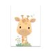 Cartoon Jungle Animals Giraffe Elephant Zebra Children's Bedroom Poster Canvas Hanging Decorative Painting Core Printing_voghion.com