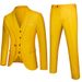 CT Herren Business Casual Hochzeit Bräutigam Smoking Anzug Einfarbig Dreiteiliges Set_voghion.com
