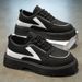Men's Casual Sneakers With Thick Sole For Height Increase, Breathable & Comfortable Round-Toe Shoes For Daily Wear, Sizes 38-45 Versatile Daily Style_voghion.com