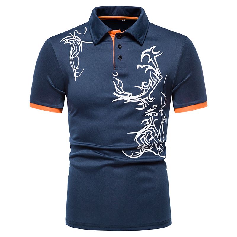 Herren Poloshirt Herrenhemd Kurzarm Poloshirt 3D Street Casual Fashion Herrenoberteil_voghion.com