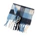 2024 New Women's Fashionable and Premium Commuter Shawl Fluffy Large Rammed Grid Warm Scarf_voghion.com