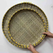 Perforated Sieve Handmade Basket Woven Round Household Storage Farmhouse Decoration Products Drying Bamboo Weaving_voghion.com