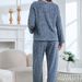 Autumn And Winter New Velvet Thickened Pajamas Women's Casual Long-sleeved Trousers Set_voghion.com