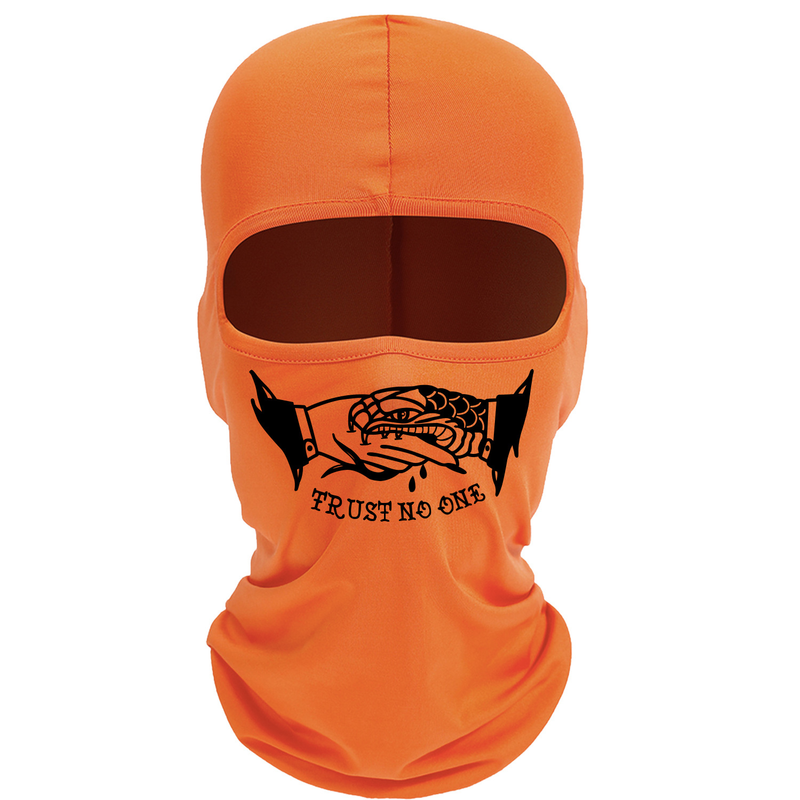 Trust no one Riding Hat Men's and Women's Lycra Hat_voghion.com