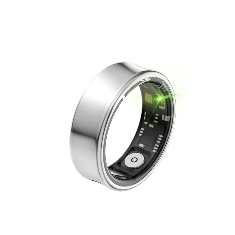 Rings Smart Ring Bluetooth Ring Fashion Multi Functional Black Technology Waterproof Sleep Heart Rate Exercise Monitoring Blue_voghion.com