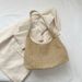 Trendy Korean INS Woven Tote Straw Large Capacity Underarm Shoulder Beach Bag For Women_voghion.com