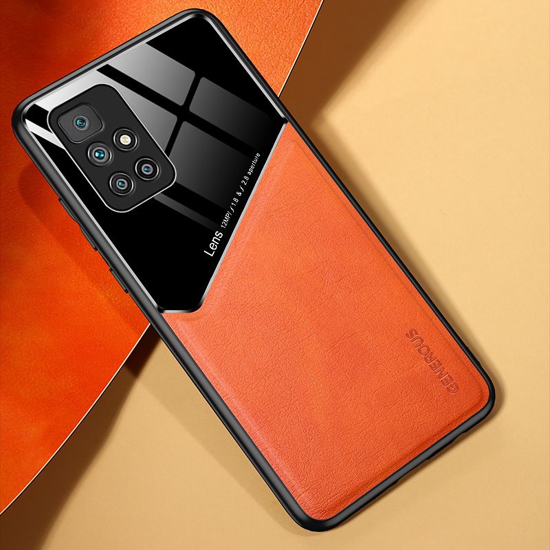 Für Redmi 10 Hülle PU Leder & Glänzend PC Rückseite Weicher Rahmen Stoßfeste Handyhülle für Xiaomi_voghion.com