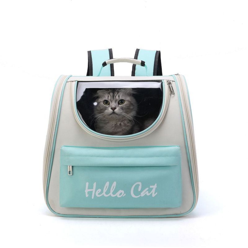 Neuer tragbarer Katzentransporter für Haustiere, für Katzen, Reiserucksack für Haustiere_voghion.com