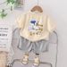 2024 Summer New Back Cartoon Wings Short sleeved Set for Boys Two Piece Shorts_voghion.com