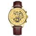 Wokai Business Quartz Sports Casual Leather Strap Men's Watch_voghion.com