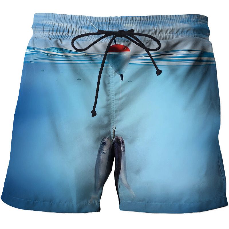 2023 hommes maillot de bain imprimé 3D hommes bleu imprimé maillot de bain plage et short de bain mode vacances pantalons de plage_voghion.com