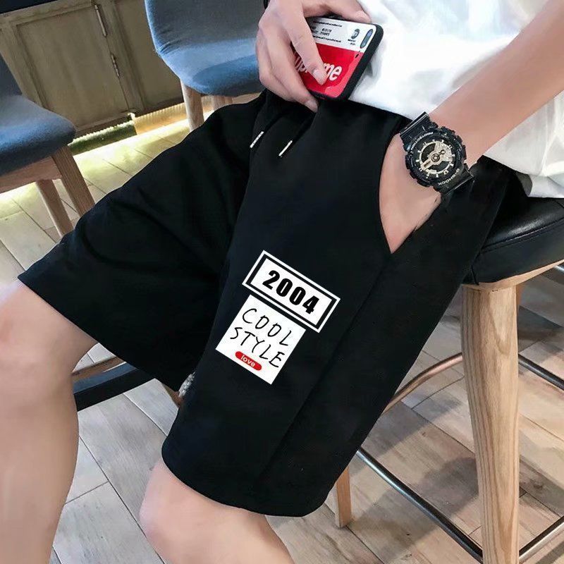 Herrkläder Mode Herrjeanshorts med 5 punkter Mode Raka hål_voghion.com