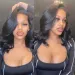 Bob Perücke Salz Pfeffer Farbe Lace Closure Body Wave Lace Front Perücke Glueless Perücken Echthaar_voghion.com