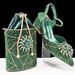 Women’s Shoes Women's high heeled pointed shoe and bag set Diamond flower embellishment Exquisite hot diamond bucket bag Party and daily wear_voghion.com