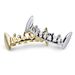 Plated Water Drop Canine Lower Teeth Personality Clown Hip Hop Decorative Gold Braces_voghion.com