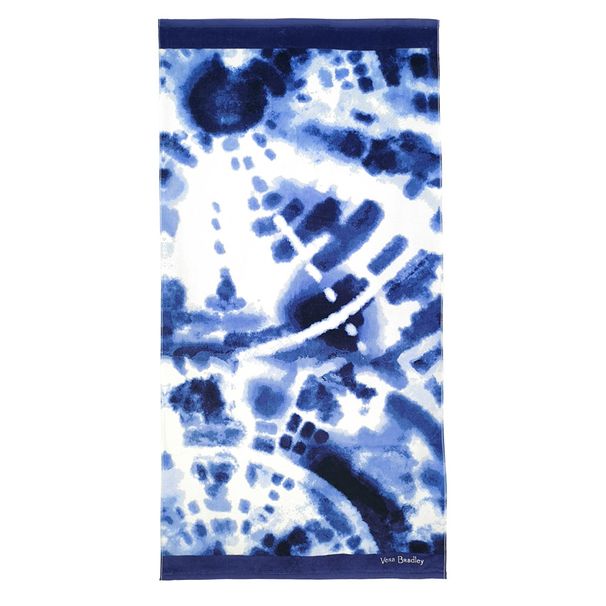 Čista bombažna odebeljena brisača za na plažo s potiskom, mehka, vpojna, povečana, plavalna bombažna kopalna brisača 170*85_voghion.com