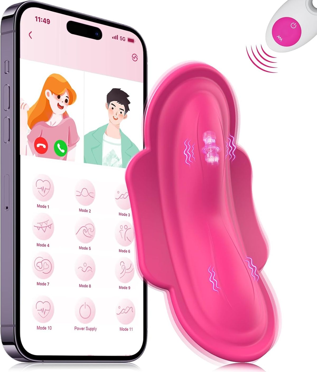 Vibratore indossabile con telecomando APP per donna, mini uovo clitorideo, proiettile, farfalla, rosa, giocattolo, dildo, punto G, lingua, lecca-lecca, macchina del sesso_voghion.com
