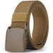 Outdoor tactische heren en dames, militaire trainingsriem van nylon, ademende canvas riem met plastic gesp voor dames_voghion.com