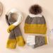 Neu Winter kinder Warme Set mit Samt Gestrickte Hut Hand für die Plattform_voghion.com