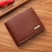 New men's wallet, men's short wallet, fashionable and casual soft wallet, multi slot large capacity small wallet_voghion.com