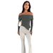 Dameskleding Off Shoulder Tops met lange mouwen 2024 Lente Hot Selling Dames T-shirts Bottoming Tops_voghion.com