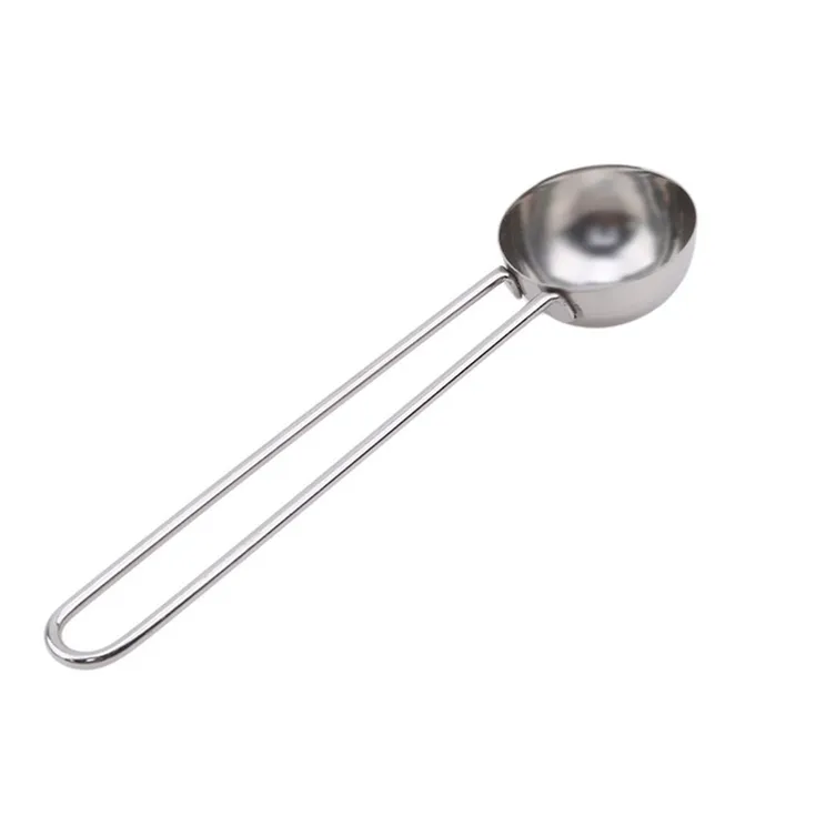 2Pcs Stainless Steel Handle Coffee Scoop Thicken Coffee Tea Measuring Scoop_voghion.com
