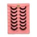 7-Pairs Mink Effect False Eyelashes - Natural & Voluminous Wispy Lashes For Dramatic Eye Look (Fluffy, Long-Lasting, Cruelty-Free)_voghion.com