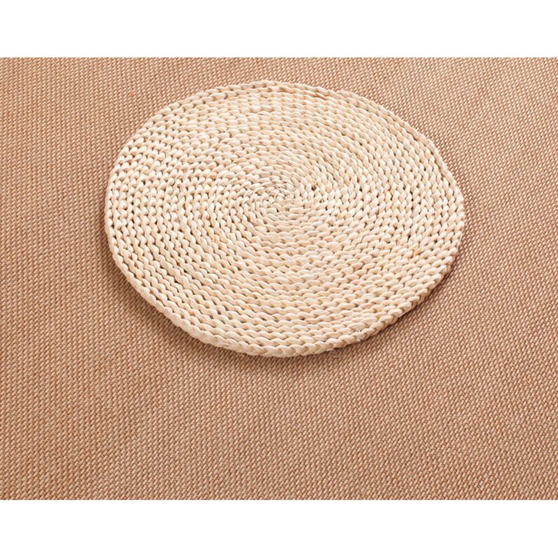 Tatami Japanese Style Futon Zen Round Meditation Cushion Straw Woven Floor Mat_voghion.com