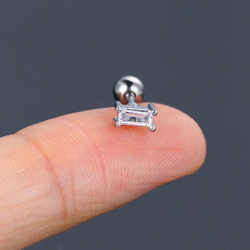 Orecchini piercing unisex per donna con micro zirconi intarsiati, orecchini popolari a forma di farfalla e fiore, a vite, con osso per le orecchie_voghion.com