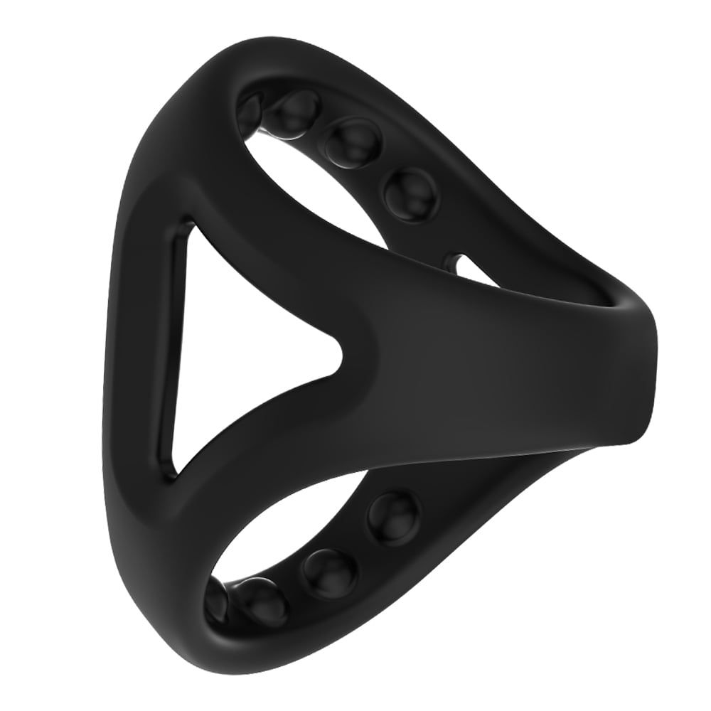 Anello di piacere in silicone TLUDA Upgrade per uomo, nero_voghion.com