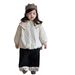 Alyce-xiyue1baobao Girls' Cotton Jacket 2025 Autumn Winter New Baby Clothes Thickened Warm Korean Style Children's Fleece Set_voghion.com