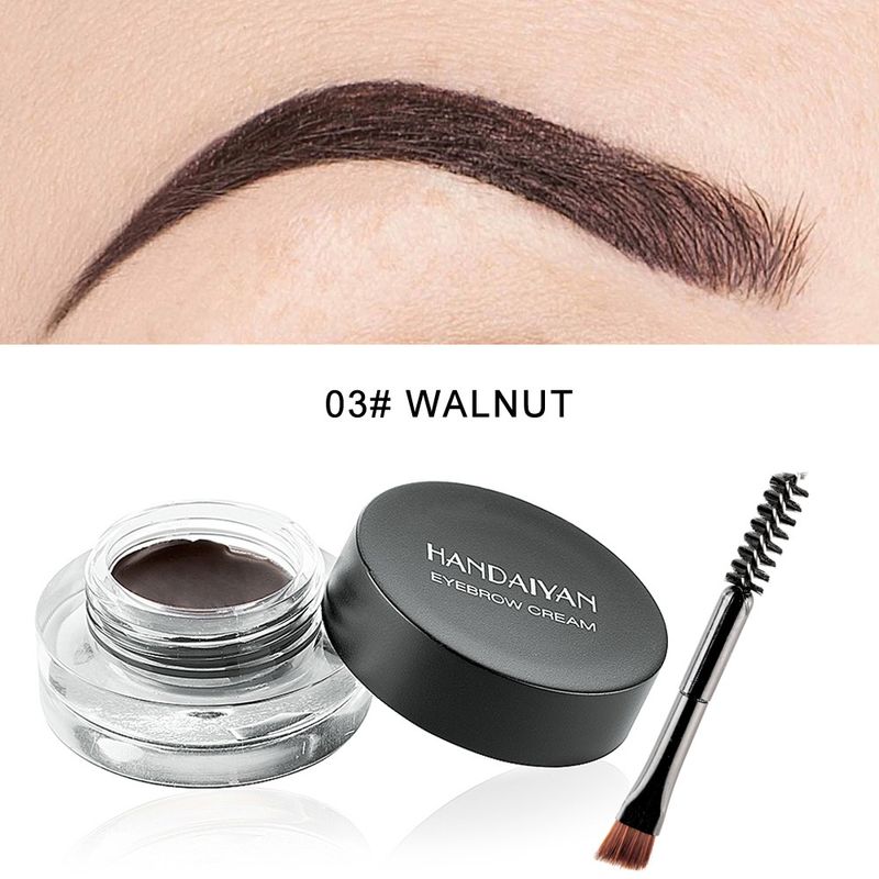 Bunte Augenbrauen-Tönungs-Pomade-Gel-Enhancer-Kosmetik-Augenbrauen-Creme mit Pinsel-Set, rote, violette, graue Farbe_voghion.com