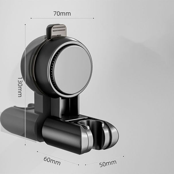 Suction Cup Shower Head Holder Bathroom Home Fixing Tool No-Drill Shower Head Base Child-Friendly Movable Shelf_voghion.com