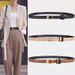 New C-buckle double-sided fashionable slim fitting decoration, thin waist belt, women's Korean version Instagram style_voghion.com