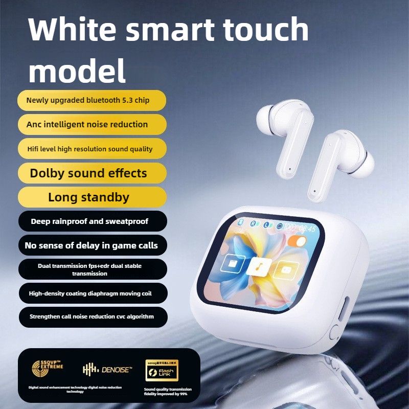 M6 Bluetooth-Headset mit Touchscreen, langer Akkulaufzeit, Geräuschunterdrückung und intelligentem Bildschirm_voghion.com