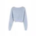 Women's V-Neck Short Cardigan Sweater Lightweight Long Sleeve Open Front Casual Knitwear For Spring & Fall_voghion.com