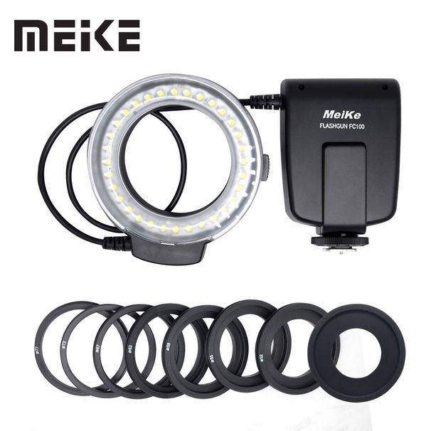 Meike FC-100 Ro Ring Flash/Light FC100 per Nikon D7100 D7000 D5200 D5100 D3200 D3100 D90 D80 D800 D300S D3000 D600_voghion.com