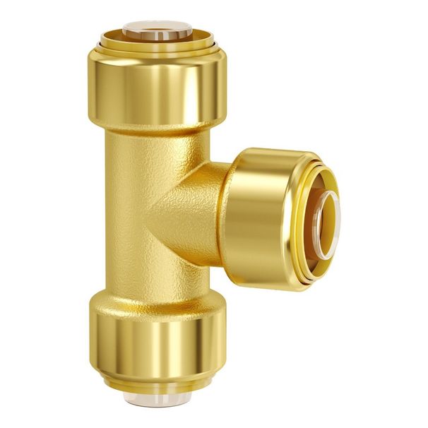 System 12PCS Heating 1 Fittings Brass Tee Pipe 2 For Shower PushFit_voghion.com
