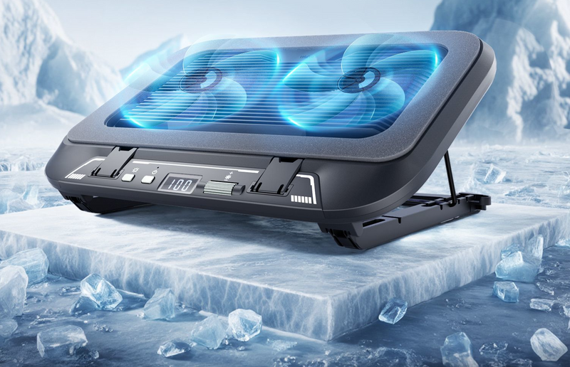 Green Giant V21 Air-Pressure Laptop Gaming Artifact Refrigeration Cooling Turbo Fan_voghion.com