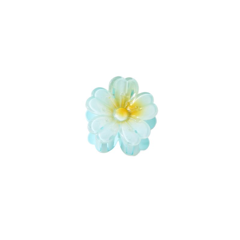 Korean Sweet Flower Hair Clip – Small Heart Petal Design For Half-Up Styles, High-End Shark Clip_voghion.com