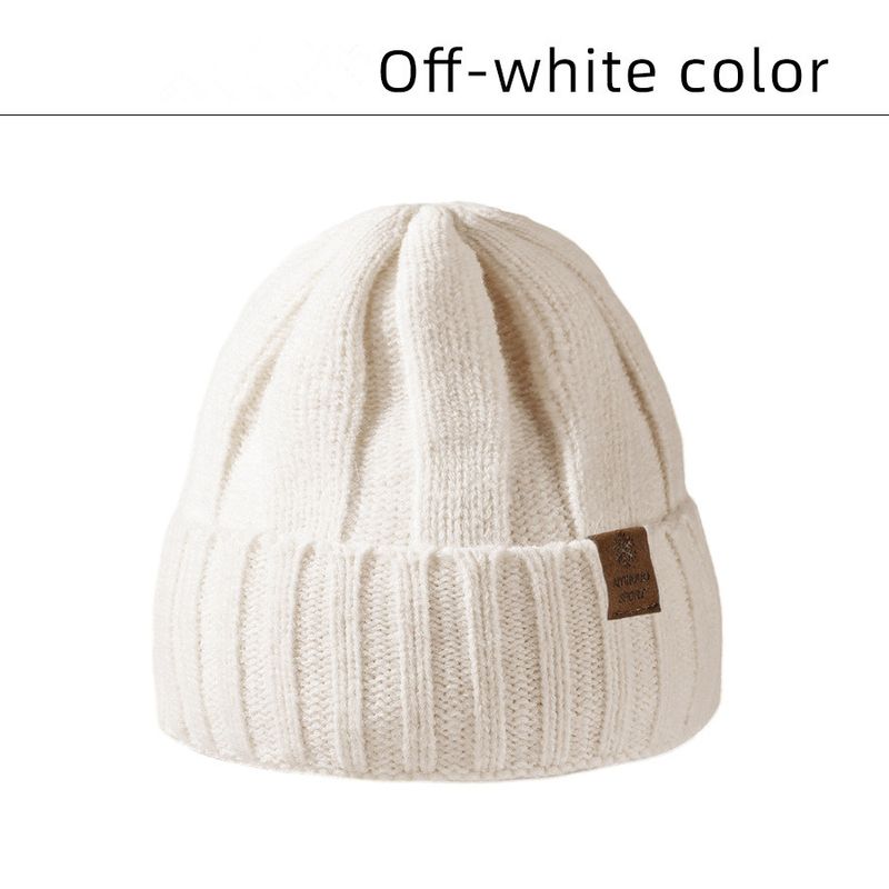 Strickmütze für Herren im Winter, neuer verdickter Ohrenschutz und Stirnband-Pullovermütze für Damen, lässig und vielseitig, altersreduzierender und warmer Mützentrend_voghion.com