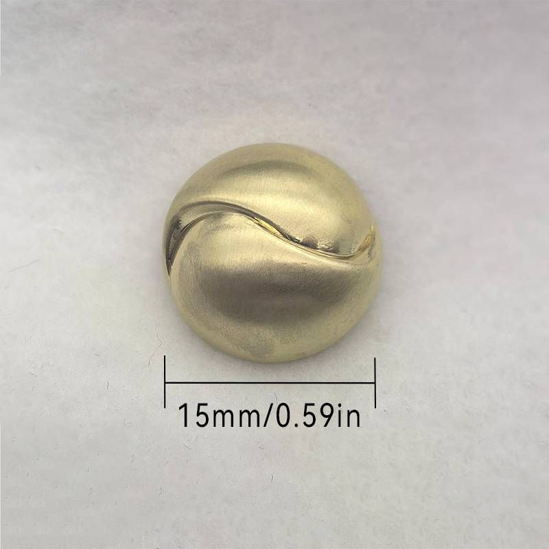 10pcs 15-23mm/0.9in Vintage Buttons Metal Brushed Texture Uitable For Shirts, Coats, Pants._voghion.com