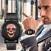 Orologio al quarzo da uomo alla moda, con quadrante grande, cinturino in pelle, stile teschio e studente_voghion.com