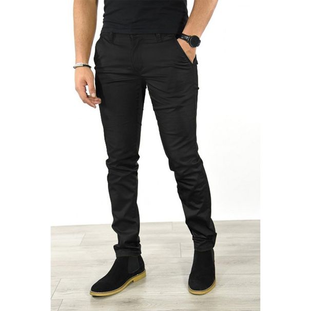 Pantaloni casual da uomo in tinta unita_voghion.com