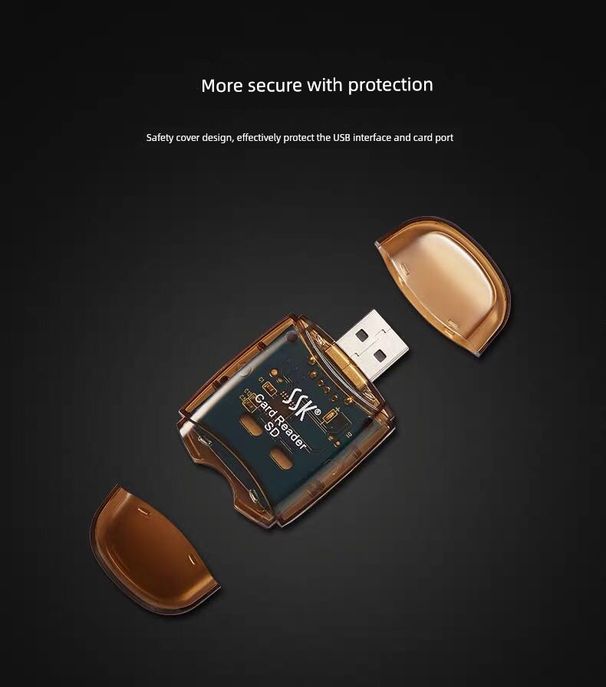 SSK SD-hukommelseskortlæser med høj hastighed Scrs026_voghion.com