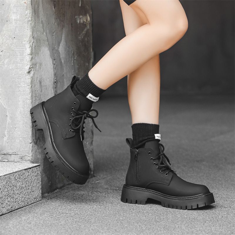 Martin stiefel männer Britischen stil high-top dicken boden höhe zunehmende werkzeug leder stiefel high-top motorrad mode stiefel 3305-R_voghion.com