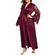 sexy underwear satin comfortable fat woman nightgown robe nightgown_voghion.com